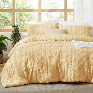 BohoCloud – Tufted Boho Comforter Set with Pillow Shams
