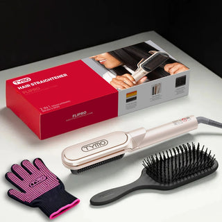 SilkFlip – 2-in-1 Hair Straightening Comb & Flat Iron