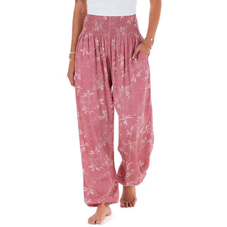 CoralBloom – Buttery-Soft Rayon Harem Pants