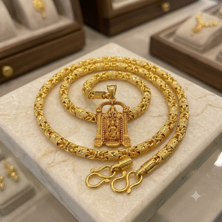 BalajiGrace – Traditional Venkateshwara Swamy Gold Pendant