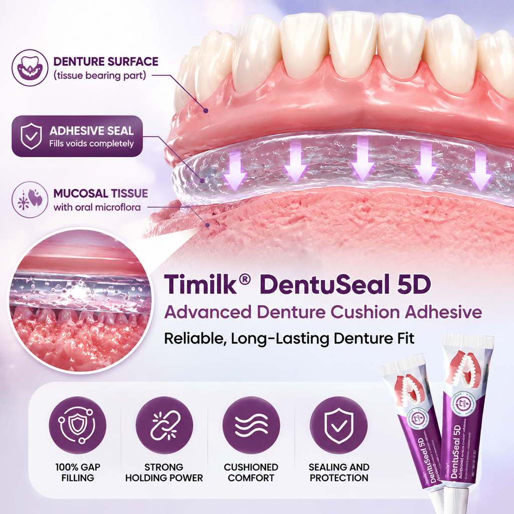 DentaCushion – Advanced Denture Cushion Adhesive With Up to 5 Days of Flexible Hold 🦷