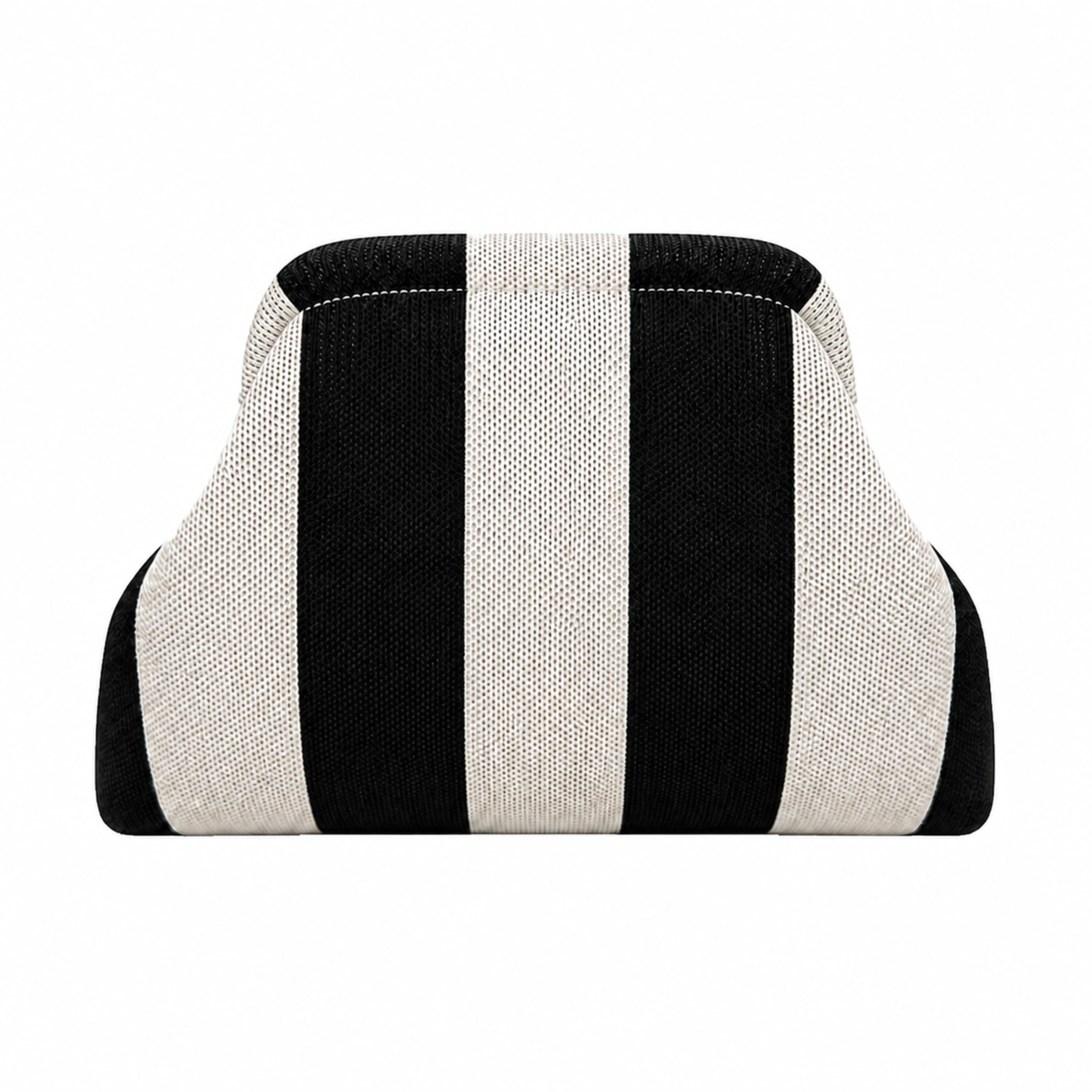 SnapKnit – Snap-Shut Knitted Makeup Bag with Wide Opening