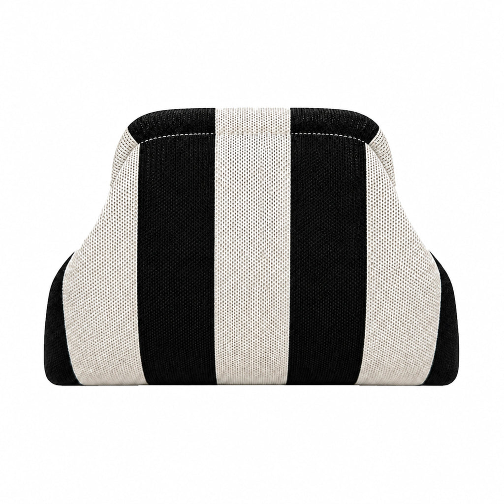 SnapKnit – Snap-Shut Knitted Makeup Bag with Wide Opening