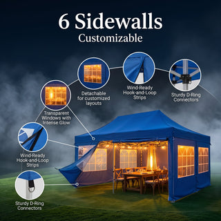 ShadeHaven – Heavy-Duty Pop-Up Canopy Tent with Removable Sidewalls