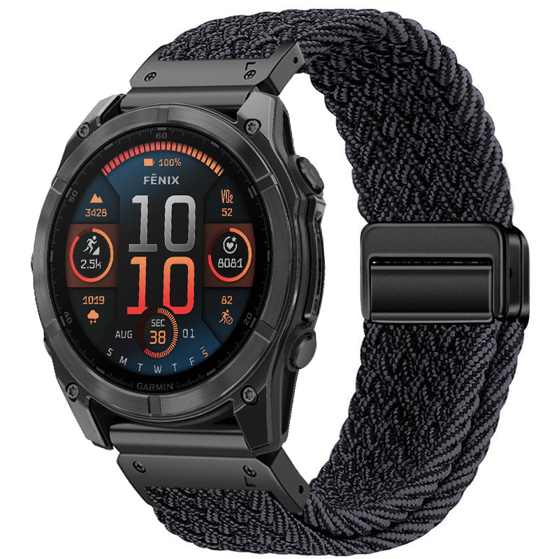MagWeave – Magnetic Buckle Stretch Nylon Band for Garmin QuickFit 20/22/26mm