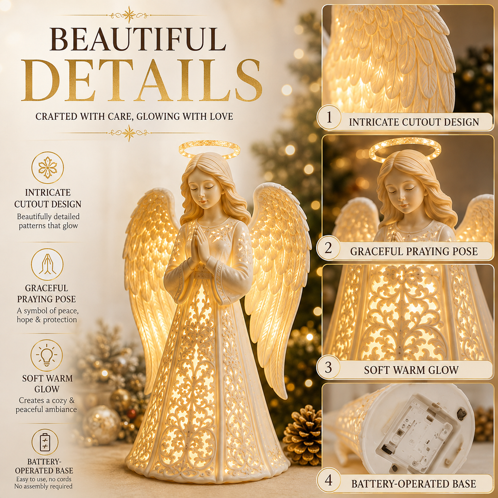 ✨ HaloGlow – Angel Christmas Guardian Light, A Symbol of Hope, Love & Protection