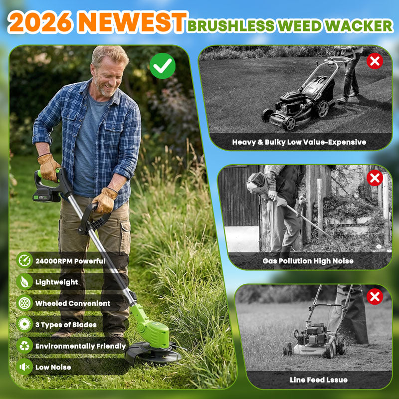 TrimTrio – 3-in-1 Cordless Grass Trimmer, Weed Eater & Edger