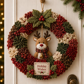 PokeBloom – 🔥🔥🎄 3D Fabric Poke Wreath DIY Kit