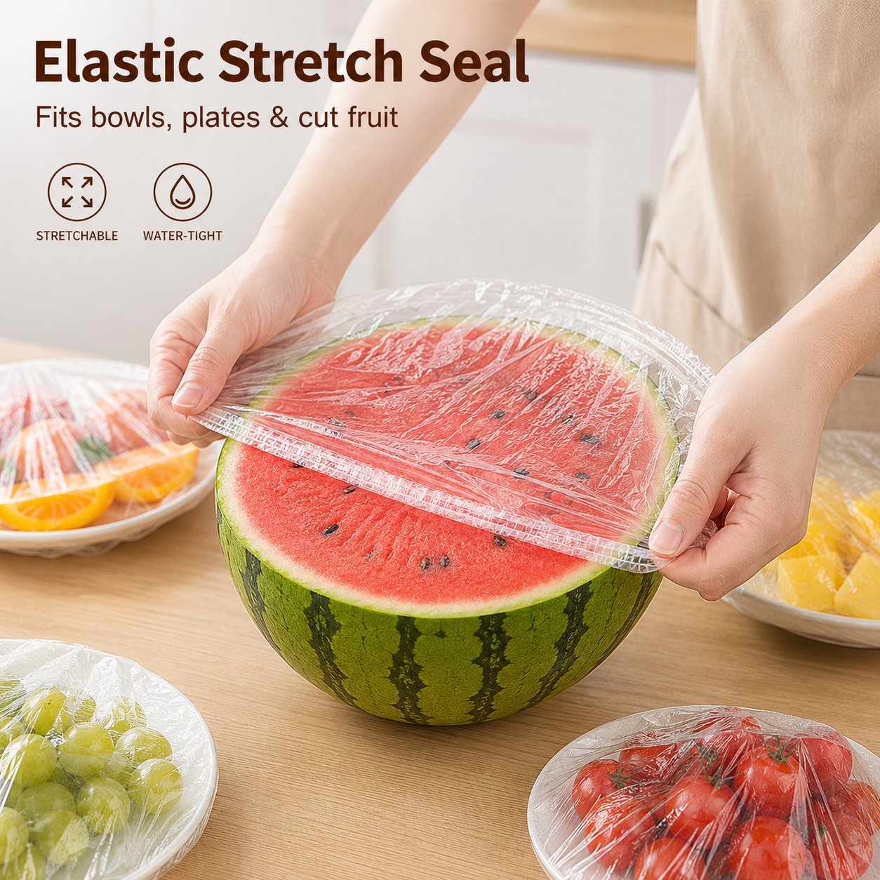 StretchSeal – Clear Elastic Food Covers for Bowls & Plates