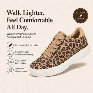 CanvasEase – Women’s Washable Arch Support Slip-On Sneakers