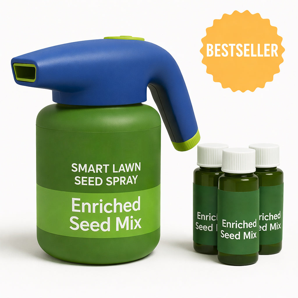 LawnRevive – Spray-On Grass Seed & Fertilizer Kit with Hose-End Sprayer