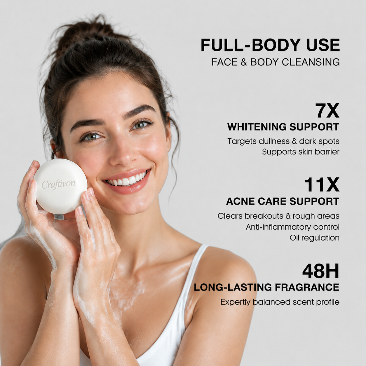 GlowBar – Niacinamide & Alpha Arbutin Brightening Soap, 100g