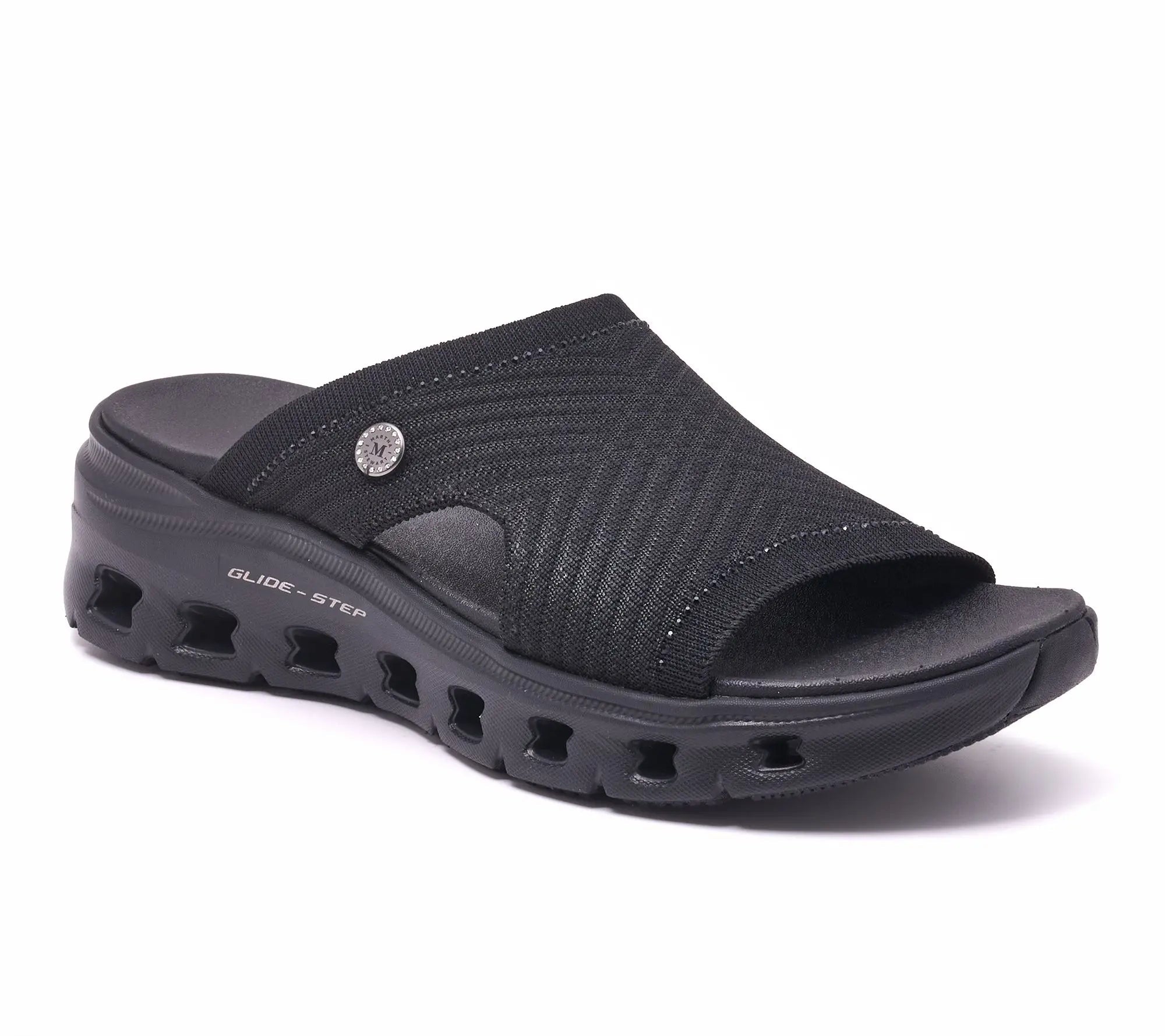 CloudStep – Women's Breathable Knit Comfort Slides with Cushioned Footbed