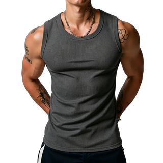 RibFlex – 💝💝 Men's Wide Strap Ribbed Tank Top