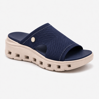 CloudStep – Women's Breathable Knit Comfort Slides with Cushioned Footbed
