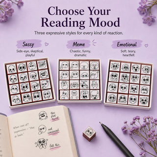 📚 PageMood – Expression Reaction Stamp Set for Readers & Journaling