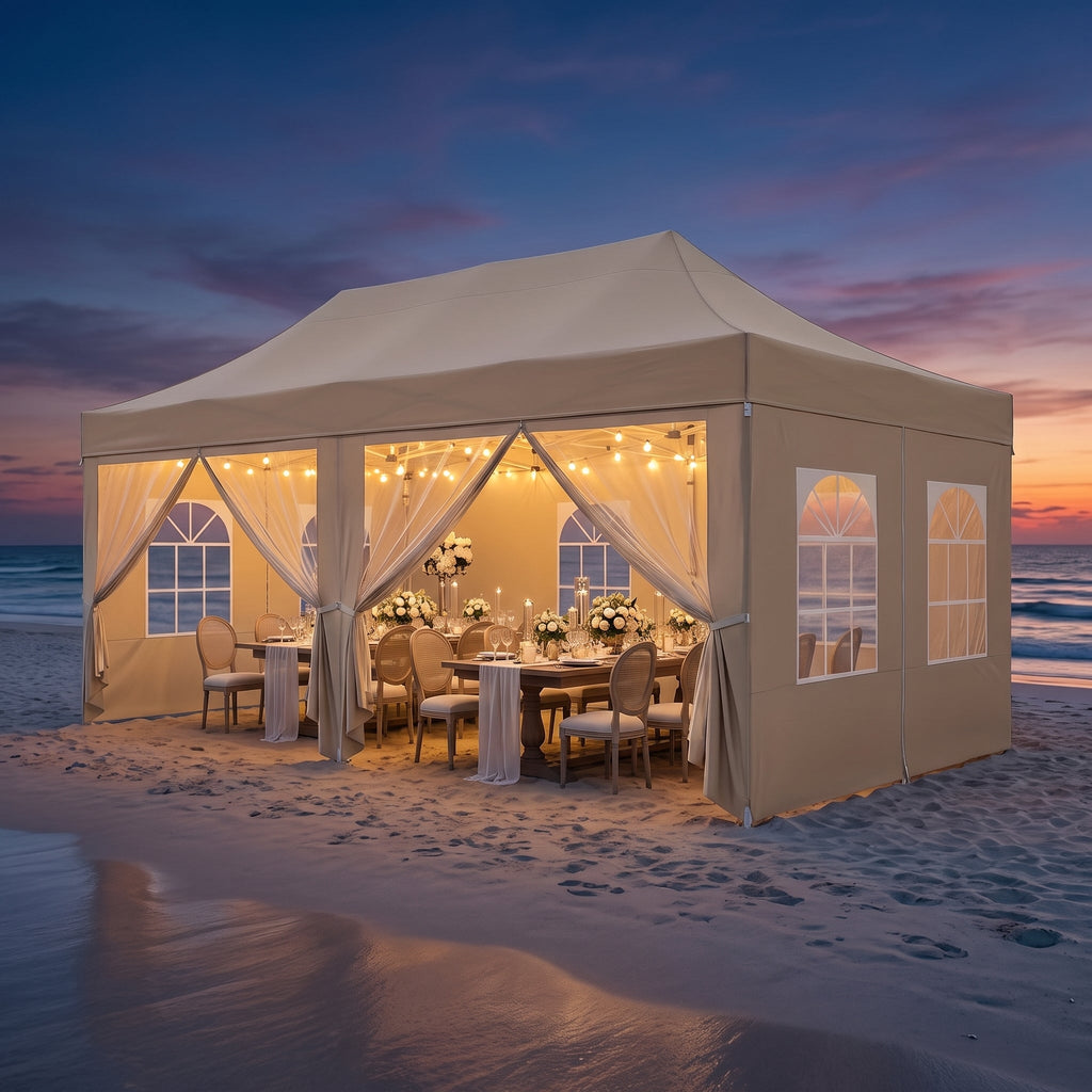 ShadeHaven – Heavy-Duty Pop-Up Canopy Tent with Removable Sidewalls