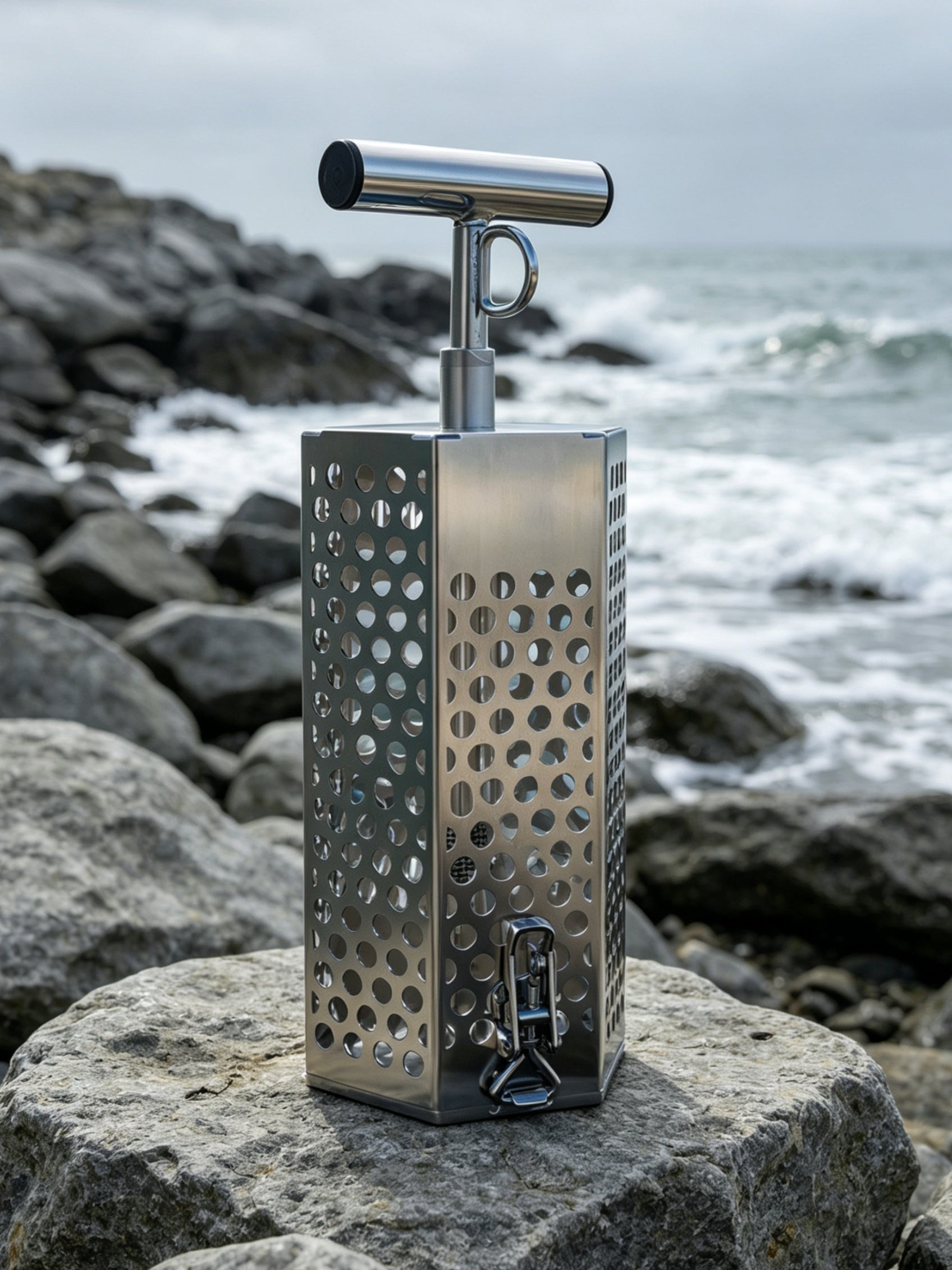 BurleyEase – All-in-One Stainless Steel Burley Pot with Built-in Masher and Bottom-Release Lid