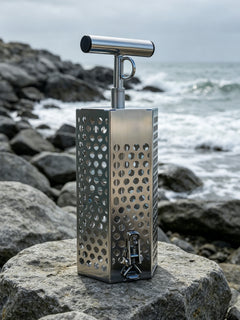 BurleyEase – All-in-One Stainless Steel Burley Pot with Built-in Masher and Bottom-Release Lid