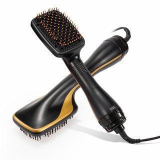GlideAir – 🔥 2-in-1 Hot Air Brush & Hair Dryer for Fast Drying, Straightening & Everyday Styling