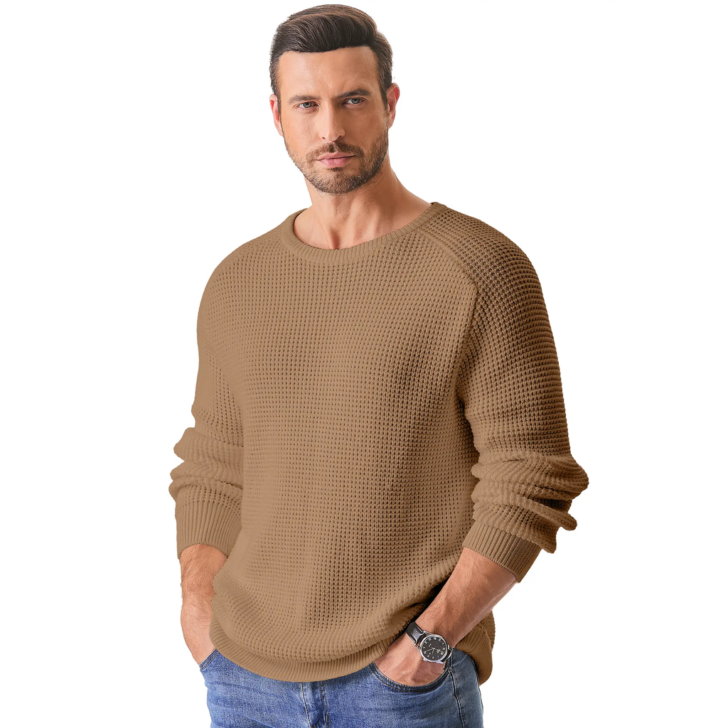 WaffleEase – Men’s Classic Crewneck Sweater