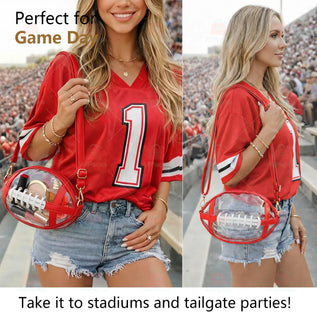 GridironClear – Transparent Football Crossbody Bag 🏈