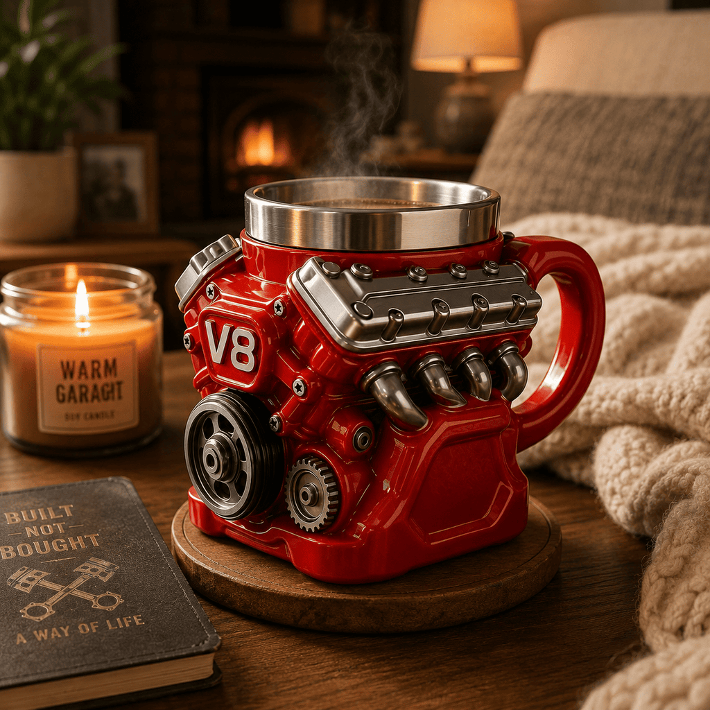 TorqueMug – Engine-Inspired Coffee Mug for Car Enthusiasts