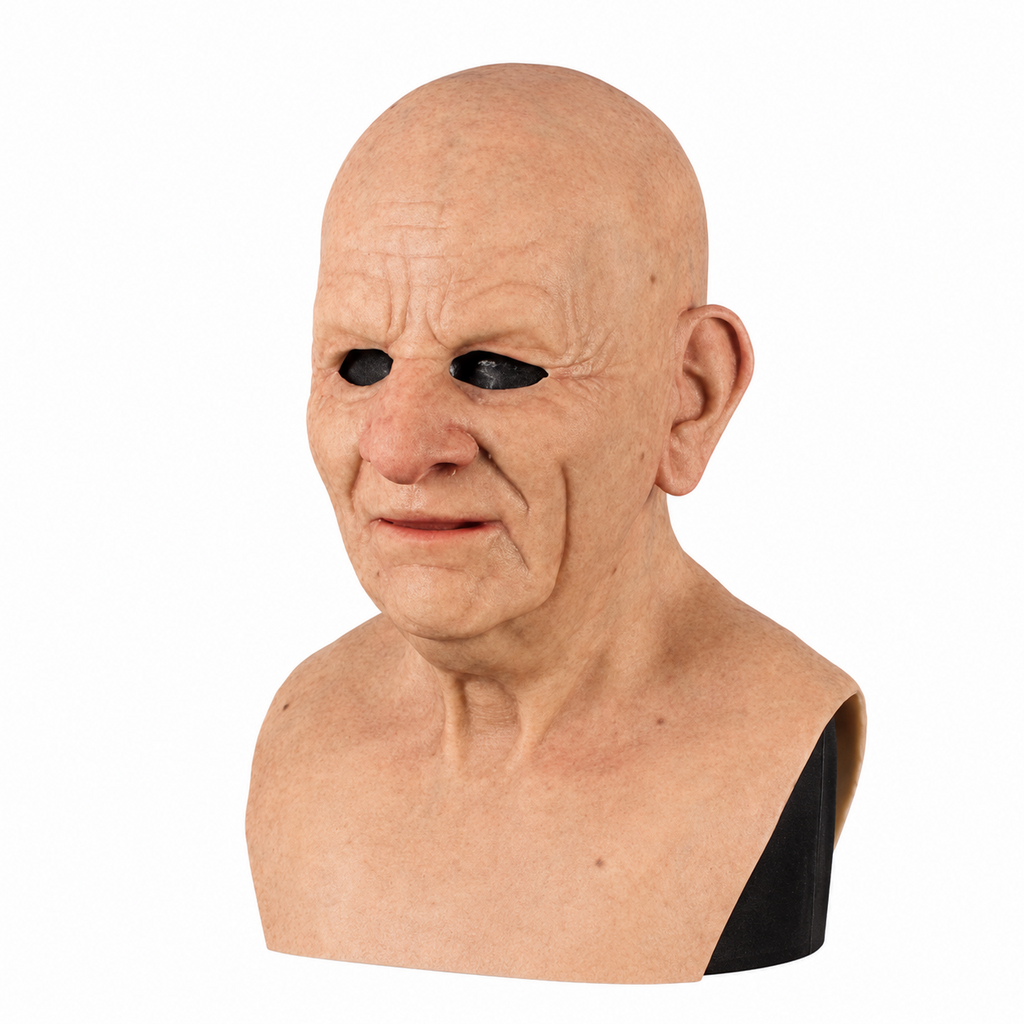 OldSoulMask – Lifelike Full-Head Elderly Character Mask