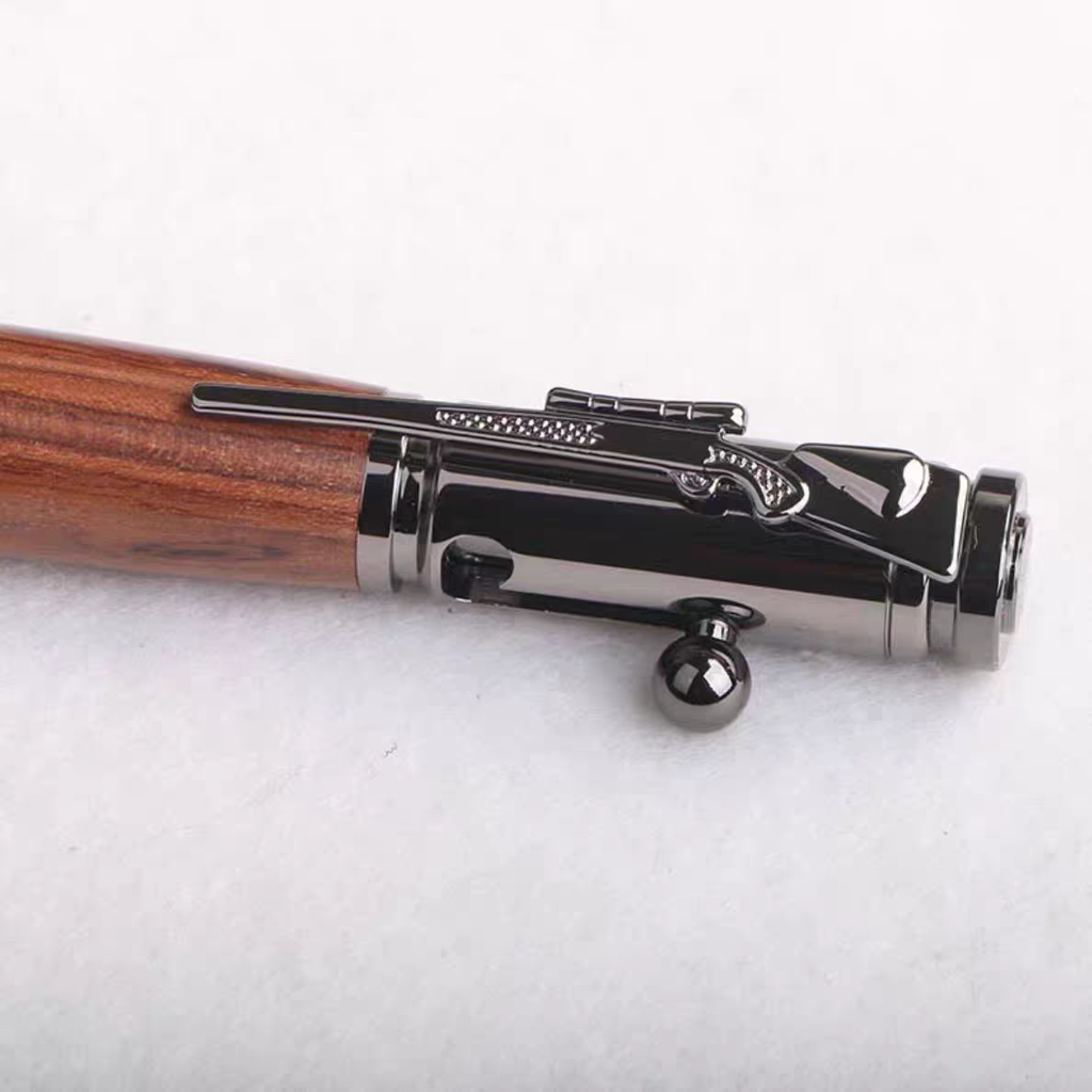 BoltScribe – 🖊Handcrafted by Jake Wilson🖊 Bolt-Action Wooden Bullet Pen Crafted from Real Wood & Bullet Casing