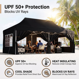 ShadeHaven – Heavy-Duty Pop-Up Canopy Tent with Removable Sidewalls