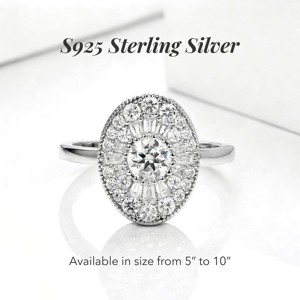 InfiniGlow – Vintage-Style Oval Halo Ring
