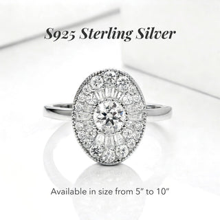 InfiniGlow – Vintage-Style Oval Halo Ring