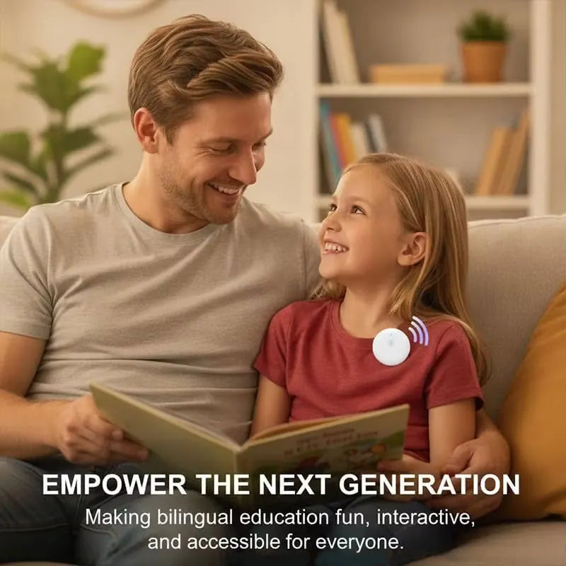 LinguaPod – 🌎 AI Wearable Translator with 165+ Language Two-Way Voice Translation, Smart Learning & Bluetooth for Travel, Work and Everyday Conversations