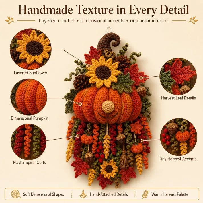 HearthHook – DIY 3D Crochet Seasonal Door Hanger Kit
