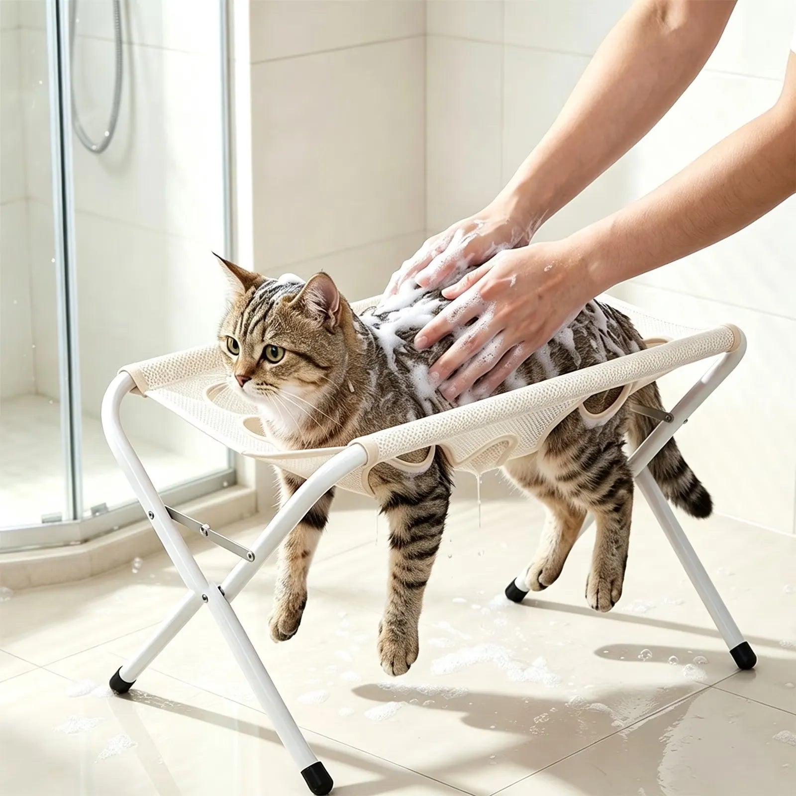GroomNest – Foldable Pet Grooming Stand
