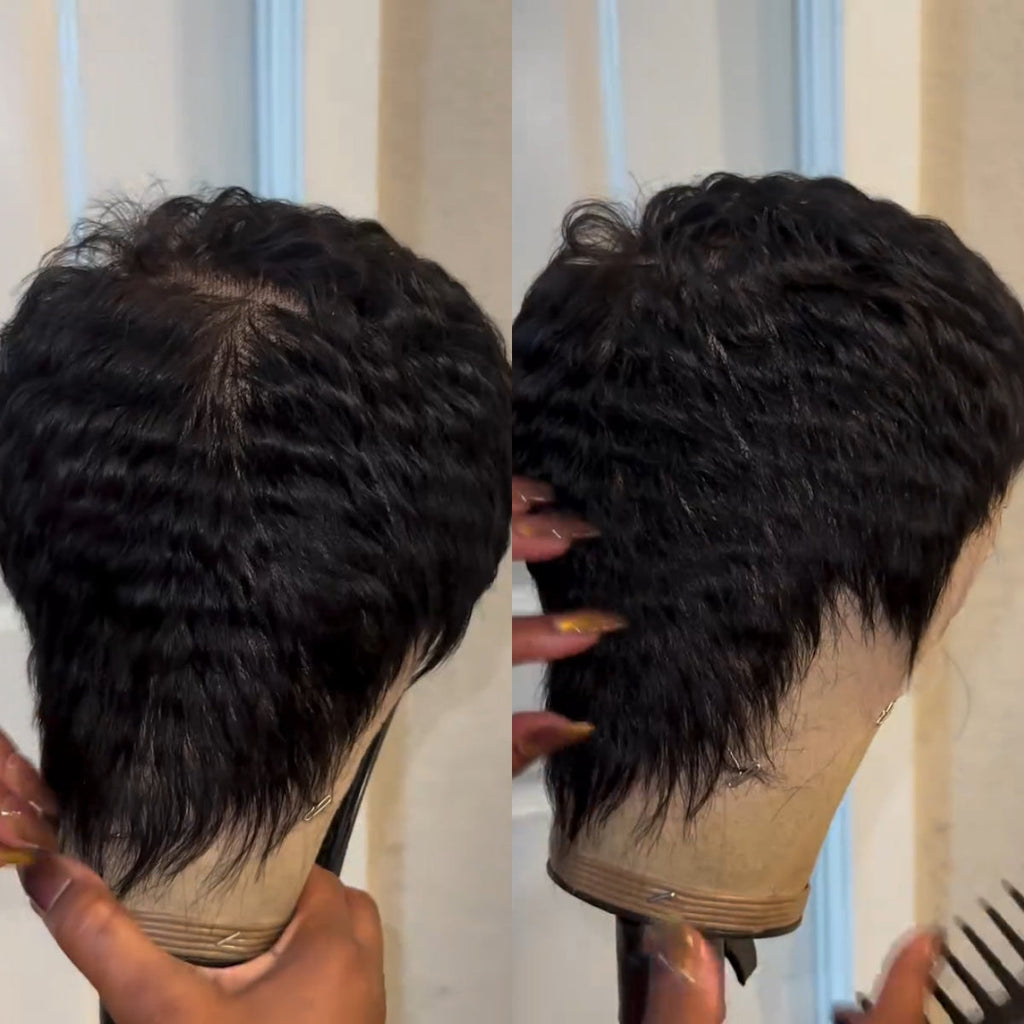 PixieLuxe – Full Lace Pixie Cut Wig in 100% Human Hair