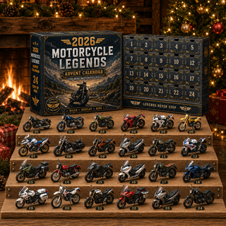 🎁 MotoCountdown – 2026 Motorcycle Legends Advent Calendar: 24 Days, 24 Mini Motorcycles, 24 Legendary Rides