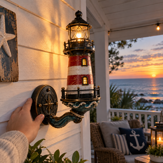 🌊🌊BeaconGlow – Vintage Coastal Lighthouse Wall Light