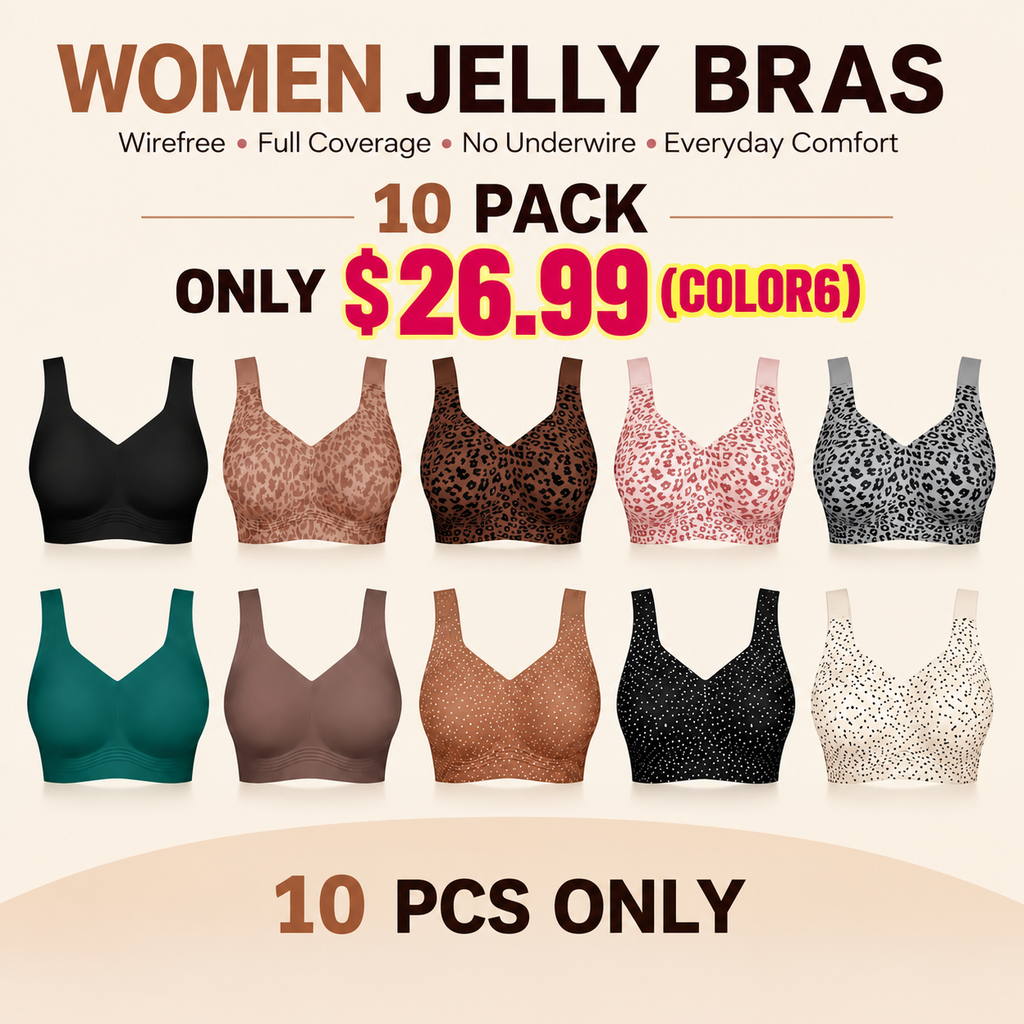 JellyEase – Women's Wirefree Full-Coverage Jelly Support Bra