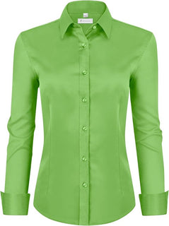 CrispCollar – Women's Classic-Fit Long-Sleeve Dress Shirt