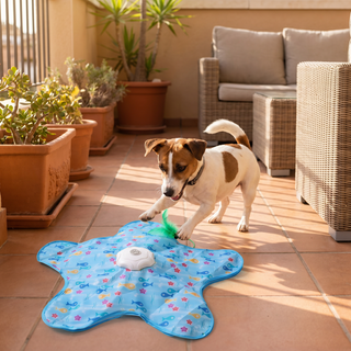 PounceMat – Interactive Moving-Feather Dog Toy