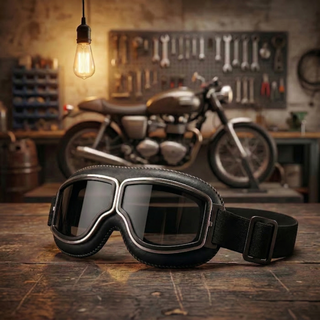 🔥 RetroRide – OTG Vintage Motorcycle Goggles (Fits Over Glasses)