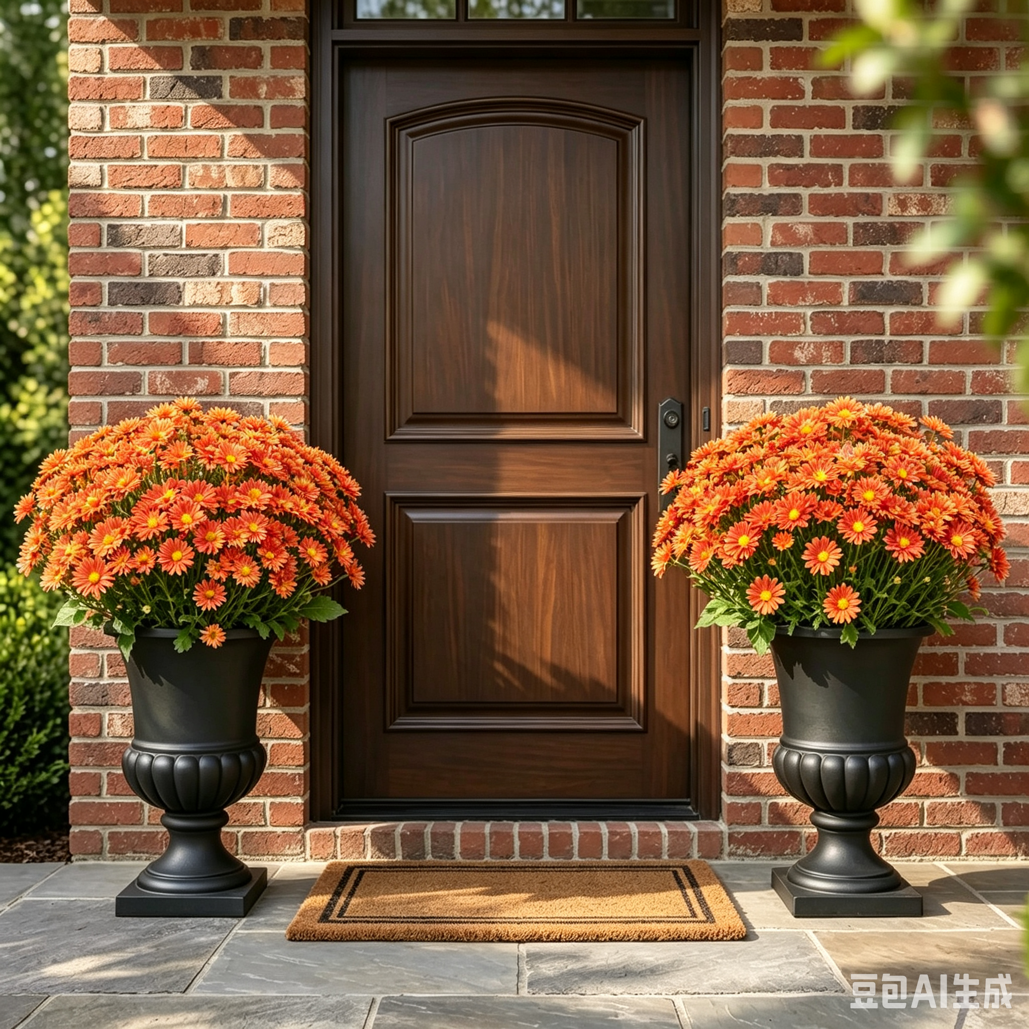SunsetBloom – 💥🌼 Artificial Outdoor Mums, UV-Resistant, Waterproof & Windproof