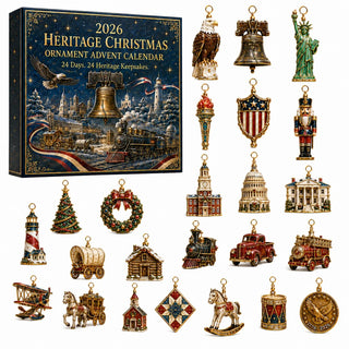 HeritageCountdown – 2026 America 250th Anniversary Christmas Advent Calendar with 24 Decorative Designs