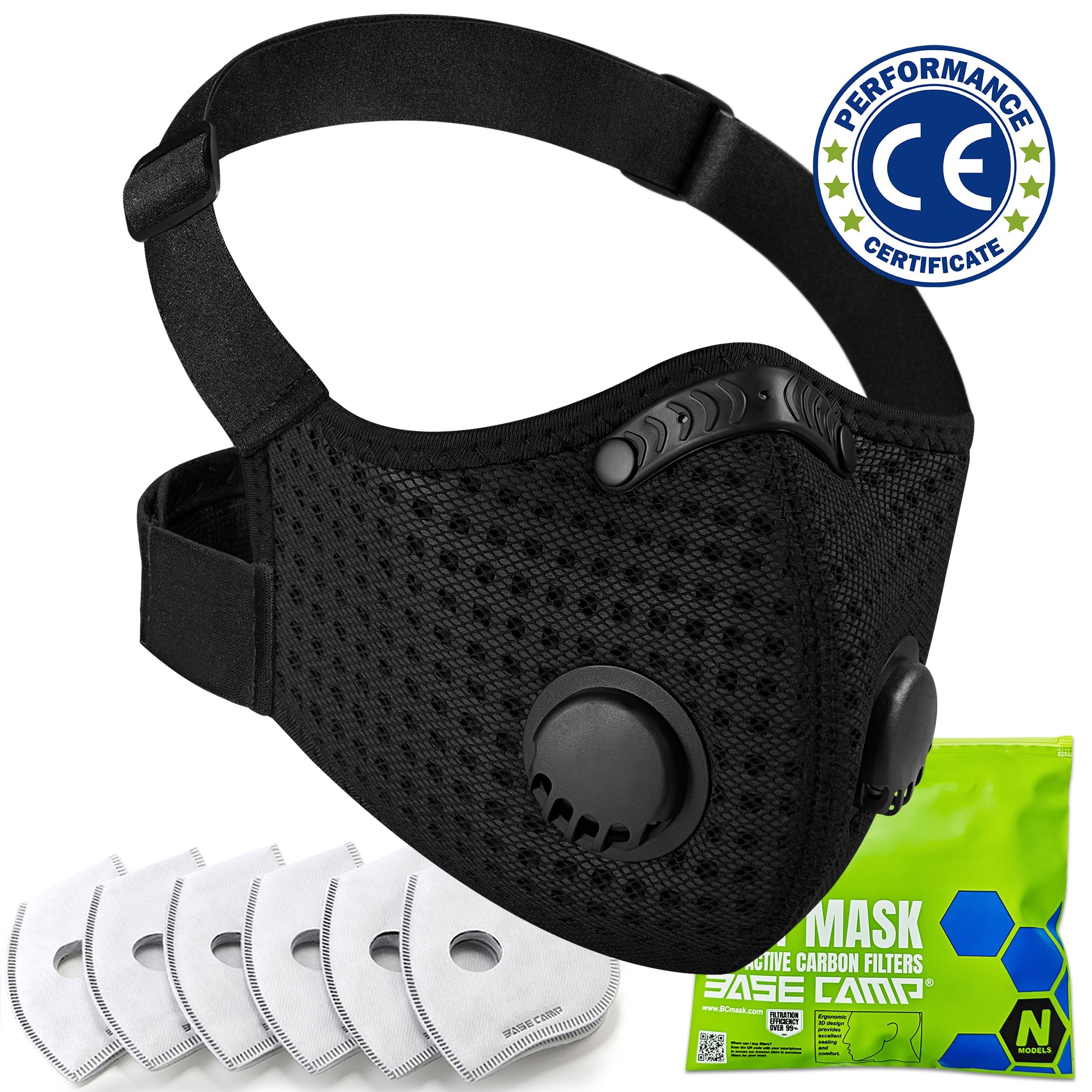 AirShield Pro – BASE CAMP® N Pro Reusable FFP3 Dust Mask Combo Kit