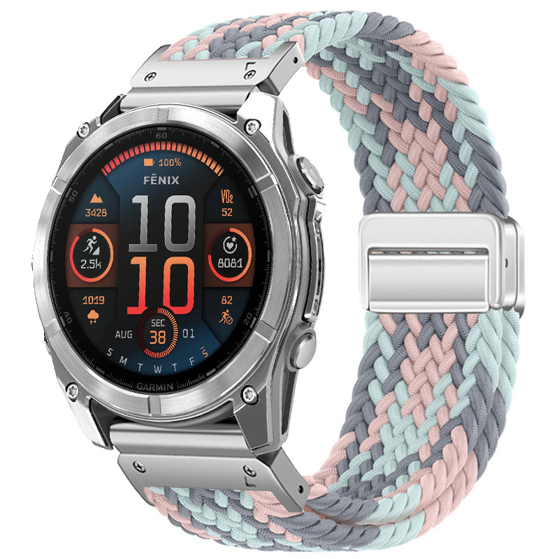 MagWeave – Magnetic Buckle Stretch Nylon Band for Garmin QuickFit 20/22/26mm