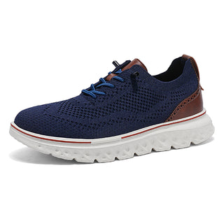 ⏰LAST DAY - 50% OFF🛒Men's Hands Free Slip On Oxford Shoes – Ultra Comfortable knitted fabric shoes, Lightweight Casual Walking Sneakers, Comfortable Dress Shoes, Mesh Urban Shoes for Business & Daily Wear
