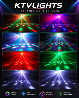 BeamSpin Mini – 80W LED Moving-Head Stage Light for DJ Parties and Events