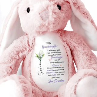 BraverBunny – Personalized Granddaughter Keepsake Plush