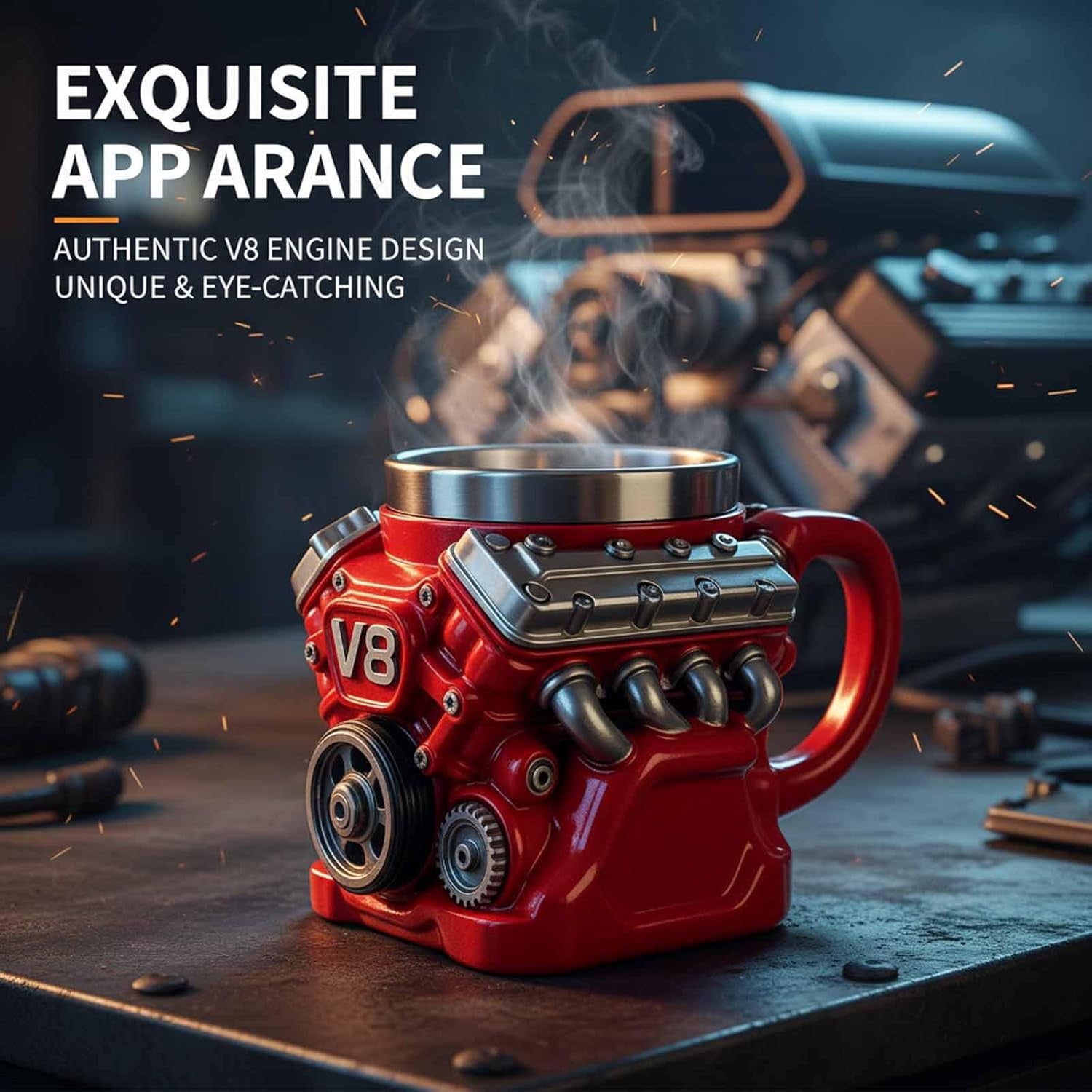 TorqueMug – Engine-Inspired Coffee Mug for Car Enthusiasts